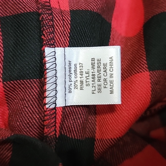 CUPCAKE COUTURE HYFVE  OVERSIZED FLANNEL TUNIC/SIZE M. - Picture 9 of 13